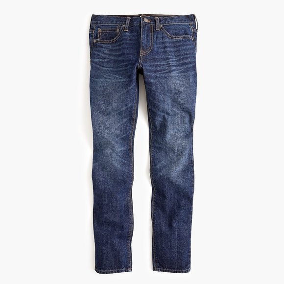 J. Crew 484 Slim-fit Rigid Jean in Dark Shadow Wash Japanese Denim 29 x 32